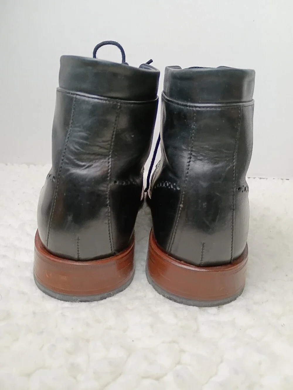 Cole Haan Martin Cap Toe Chukka Boots Men's 10M Black Leather Goodyear Welt
